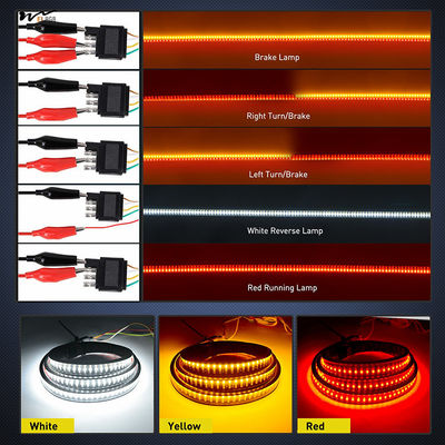 LED Strip Light for Truck Tailgate Side Bed Continuous Amber Brake Running Turn Signal