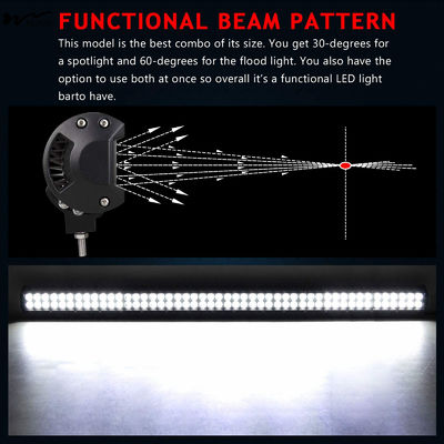 96X3W LED Light Strip Offroad Spotlight Floodlight Beam for Truck SUV ATV 4x4 4WD