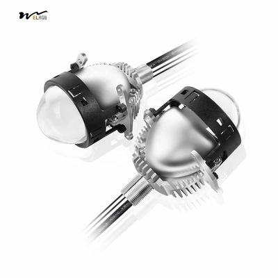 Car Modification Kit Dual LED Projection Lens Headlights for High/Low Beam Function