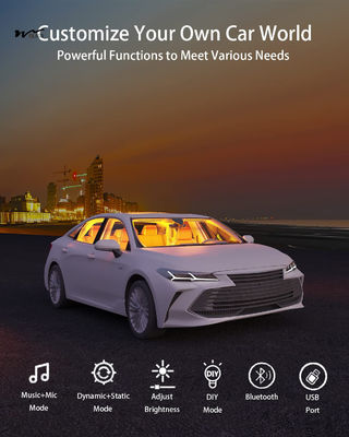 Other Control Mode Luminous Car Spoiler with RGB Instrument Panel Lighting and USB Charger