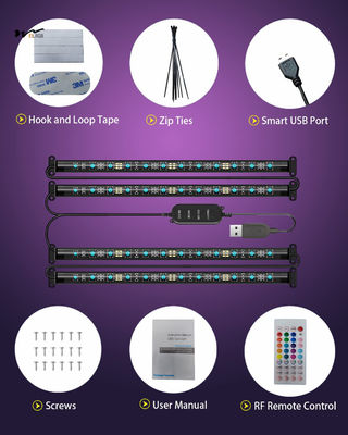 Other Control Mode Luminous Car Spoiler with RGB Instrument Panel Lighting and USB Charger