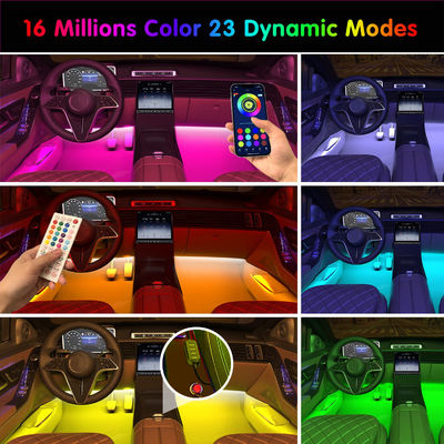 Car Interior Lights and Accessories APP Control Remote Music Sync RGB LED Strip Light