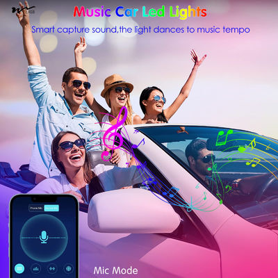 Car Interior Lights and Accessories APP Control Remote Music Sync RGB LED Strip Light