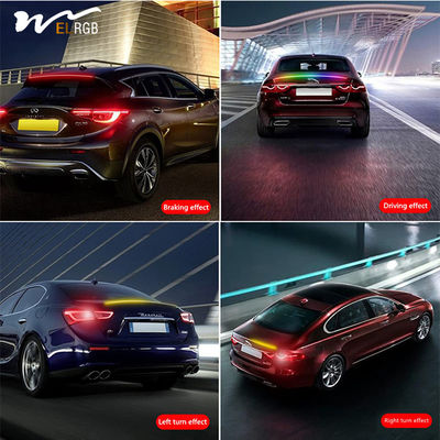 52 Inch RGB LED Car Trunk Rear Spoiler Roof Lip Kit Luminous Design for Performance