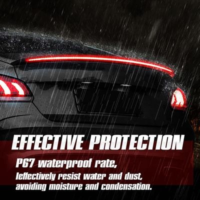129.79 x 3.51 x 1.02 cm Packaging Size Luminous Car Spoiler with LED Strip Light
