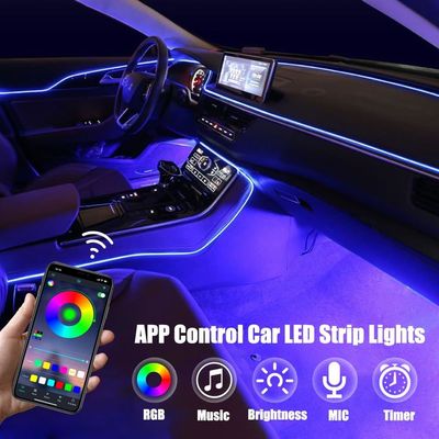 Special Functions 5 in 1 Car Interior Lights 16 Million Colors with Wireless Control