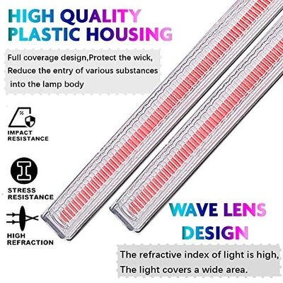 Universal Super Bright Car Trucks DRL Waterproof 12V LED Strips COB Car LED Fog Light