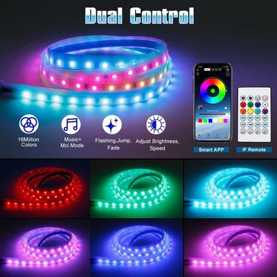 Car Engine Hood Decorative Headlights 12V RGB Multi-Color Waterproof Hood Light Strip