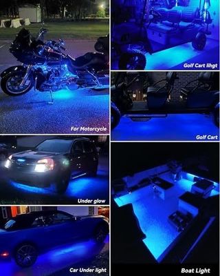 32cm Waterproof LED Light Strip for Cars Motorcycles Golf Carts Long Working Time