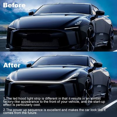 LED Hood Light Strip Suitable for External Car Hood Waterproof Daytime Running Lights