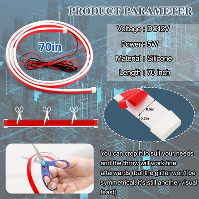 LED Hood Light Strip Suitable for External Car Hood Waterproof Daytime Running Lights