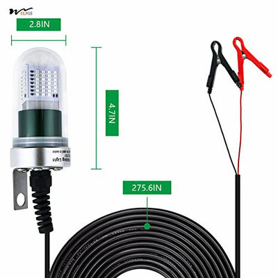 3000 Lumens Green LED Fishing Light for Dock Attractants and Night Fishing Underwater