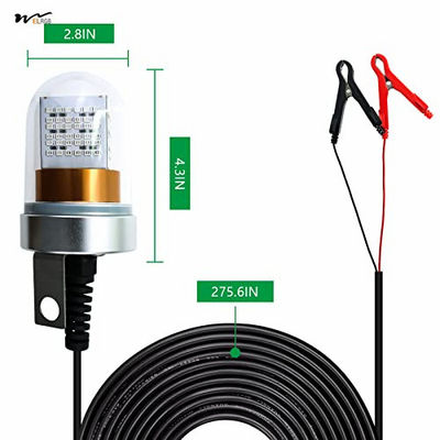 Fresh Salt Water Fishing Lights Underwater Submersible Lure Lamp for Squid and Crappie