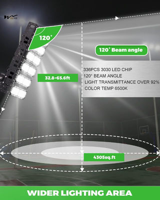 300W Equivalent 39000LM Super Bright LED Arena Lights Corded Electric IP66 Waterproof