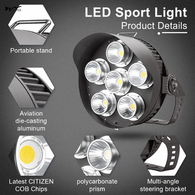 LED Stadium Waterproof Light 600W 84000 Lumen IP65 Modern Style for Outdoor Flood Lighting
