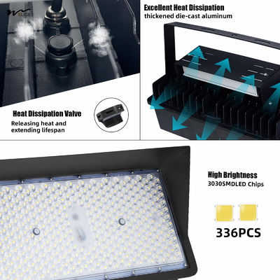 300W Waterproof LED Stadium Flood Lights Outdoor 39000LM 4000K Heavy-Duty Spotlight