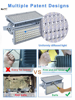 Outdoor Stadium Lighting LED Flood Lamp 200w White Light Waterproof Adjustable Angle