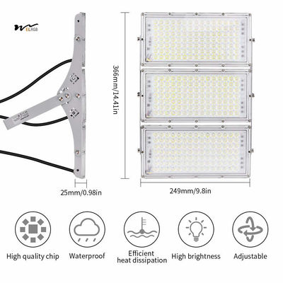 LED Flood Light for Outdoor Fields 100W 200W 300W 44000LM 6500K IP67 Waterproof Cool White