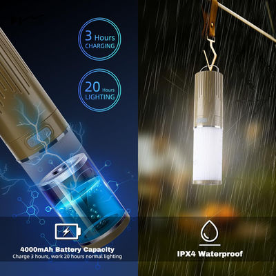 150-Light Plastic Camping Lantern with 49.2FT String 2 in 1 Warm White LED Tent Light