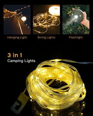 32.8ft Camping String Lights Waterproof Outdoor Lights for Camping Essentials 2-