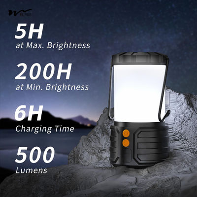 Water Resistant LED Rechargeable Camping Lantern 4000 mAh Capacity 3 Lighting Modes 2-