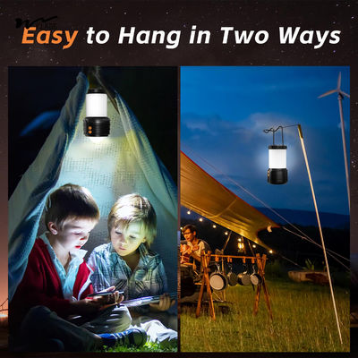 Water Resistant LED Rechargeable Camping Lantern 4000 mAh Capacity 3 Lighting Modes 2-