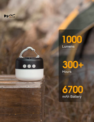 6700mAh Emergency Hanging Light for Camping Tent 50000 Hours Lifespan LED Camping Lantern