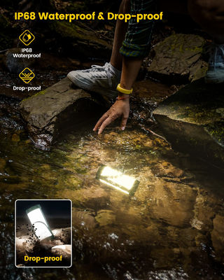 106LED Camping Lantern 5 Brightness Levels Up to 1200LM 3 Modes SOS 80hrs Working Time IP68 Waterproof Emergency Light