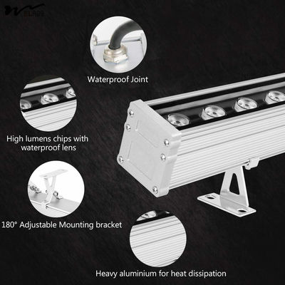 24W Linear Bar Light Dimmable 24V DC Outdoor Wall Washer IP65 Waterproof 2 Warm White