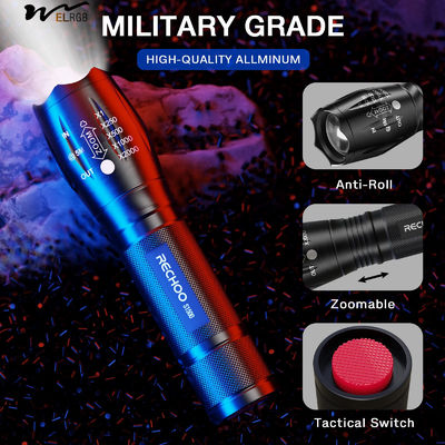 Tactical Flashlights 4 Pack High Lumens 5 Modes Waterproof Portable Pocket Flash Light
