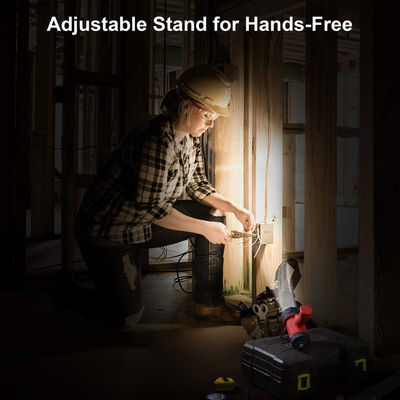 Rechargeable Spotlight with Foldable Stand and Detachable Red Lens 50000 Hours Working Time