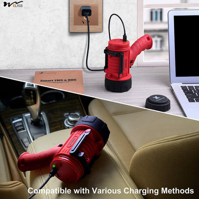 Rechargeable Spotlight with Foldable Stand and Detachable Red Lens 50000 Hours Working Time