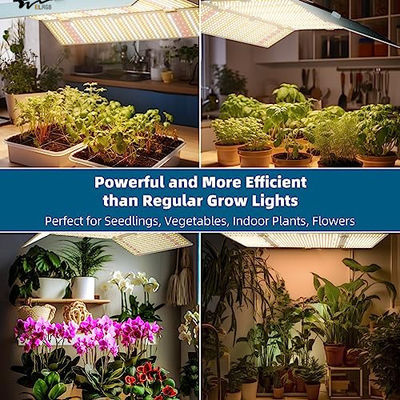 LED Plant Growth Light 480W BU4800 for Daisy Chain Dimmable Adjustable LEDs Grow Lights