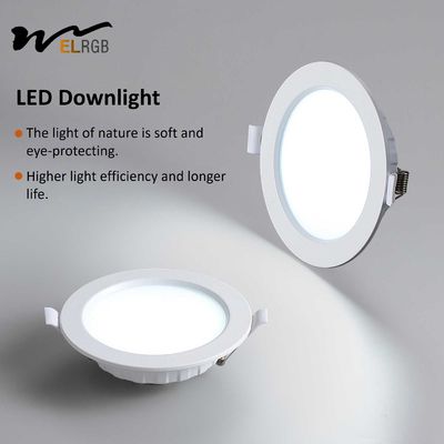 4000K Household Embedded Ceiling Lamp with Ultra-Thin Iron Hole and Smart Lighting LED