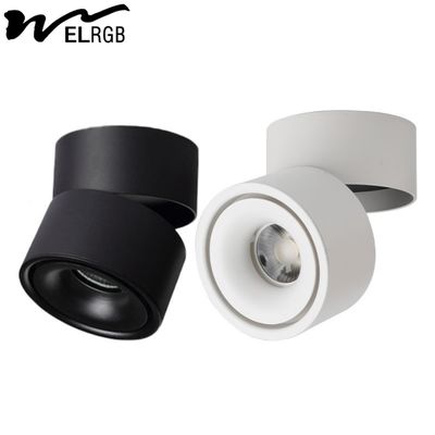 Smart Home LED Cylindrical COB Open-Mounted Downlights with 90 CRI and No Hole Design