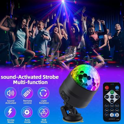50000 Hours Lifespan Mini Disco Ball Light for Residential Party Strobe Magic Lights