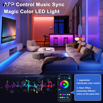 3- 5V USB LED Strip Light 4Pcs x 1.64ft/0.5m with Bluetooth Control and Music Sync