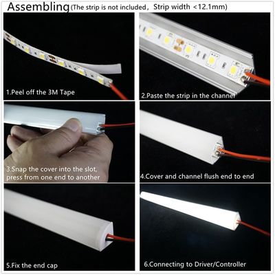 Modern Style 2 Pin L Shaped LED Neon Light PVC Splice Connector for AC 110V Input Voltage