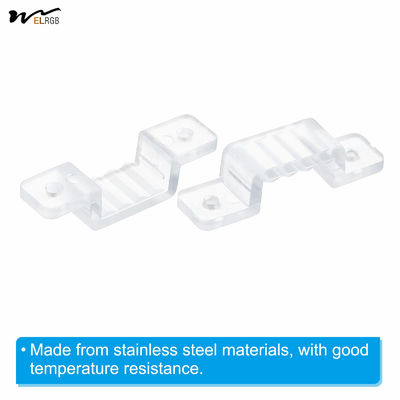 Auto CAD Layout LED Strip Light Clips 50 Pack Mounting Bracket Fixing Clips with Screws