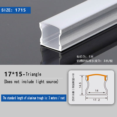 2- Square and Triangular Aluminum Alloy Lamp Trough with LED Light Flexible Tube
