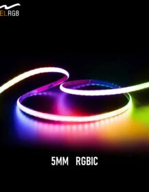 5mm RGBIC LED Strip Cob Single Control Running Horse Gradient WS2811 IC Cuttable Flexible LED Strip Waterproof RGB Light Strip