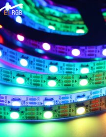 Full Color Smd5050 60leds/m Flexible Smart Led Light Strip Addressable Addressable Digital Rgb Flex Led Strip Light