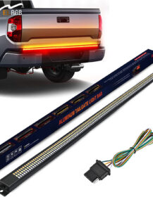 Truck Tailgate Waterproof Light Strip Red Running Brake Light White Reverse Amber Continuous Turn signal Strobe Light