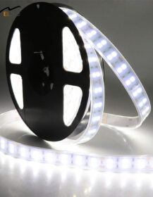 DC 12V LED Flexible Strip Lighting White 6000K Adjustable Waterproof IP67 Outdoor Use Plastic Light Strip with IP65 Rating