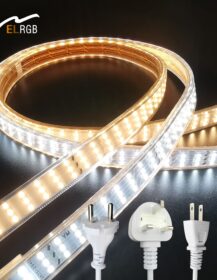For UL UK PSE VDE Certified 110v/220v LED Strip Light 3-Row 264/276 LEDs/m PVC Decorative Outdoor Waterproof Light Strip Plastic