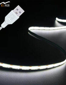 IP20 Decorative COB LED Strip Light Direct Touch Remote Control Switch Mode 5V USB Input Copper Lamp Body Smart Strip Lights