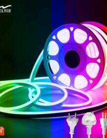 2023 Factory 110v 220v LED Strip Waterproof Light RGB LED Strip Light Smart Indoor Outdoor Neon Light Strip with Remote Control
