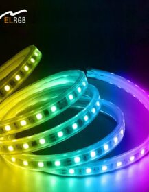 Led Strip 110V-220V Marquee Outdoor Watercolor LED Light Strip Colorful & Flashing Signboard Color-Changing Color Light Strip