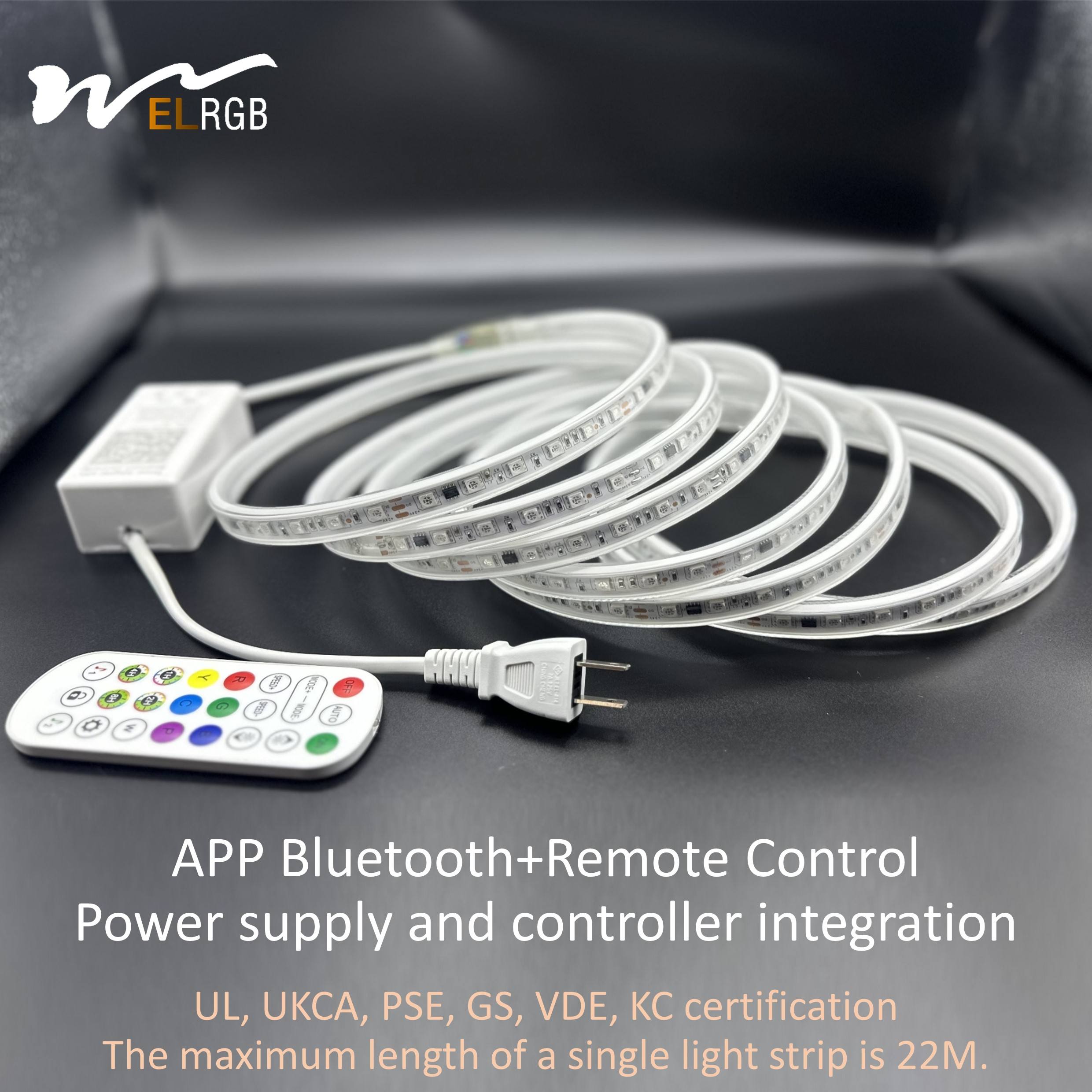 Led Strip 110V-220V Marquee Outdoor Watercolor LED Light Strip Colorful & Flashing Signboard Color-Changing Color Light Strip - Image 5