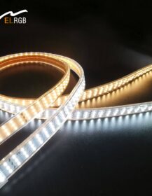 Super Bright 3-Row LED Strip Lights 2835 264 LEDs/m Flexible Led Strip 110V-130V Waterproof IP66 for Home Garden Outdoor Use
